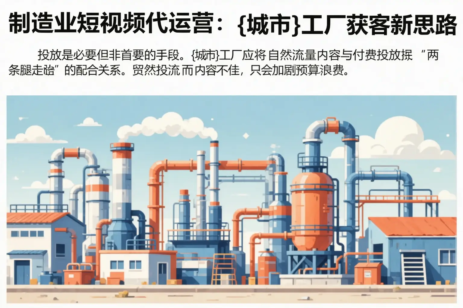 制造业短视频代运营：五家渠工厂获客新思路